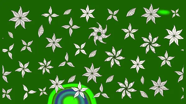 Çiçekler yeşile. Suluboya, elle çizilmiş. Eskiz arkaplan modeli. Raster stoku.