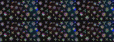 Çocuk stili. Düz Çiçek Elementleri Tasarımı. Renkli Bahar Teması eskiz kalıbı. Çiçekli çizim raster arkaplanı.