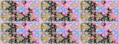 Raster illüstrasyonu. Tarafsız renklerde, altın elementlerle klasik, pürüzsüz desen.