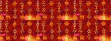 Kar tanesi raster arka planı. Kış kırmızısı, turuncu ve sarı Noel karlı düz kristal element. Meteoroloji buz koleksiyonu. Xmas Frost kar taneleri izole edilmiş siluet sembolü. Raster çizimi..