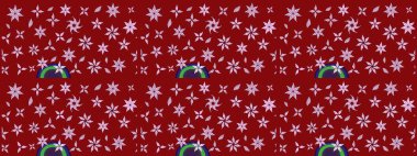 Raster illüstrasyonu. Egzotik çiçekler, kırmızı renkte botanik parlak klasik doğa. Klasik tropikal doğal elementlerin suluboya seti.