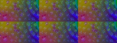 Kumaş, duvar kağıdı ve kağıt üzerine baskı yapmak için gelişen arka plan. Raster illüstrasyonu. Eski usul küçük çiçekli şirin bir eskiz deseni. Moda arka planında parlak buketler.