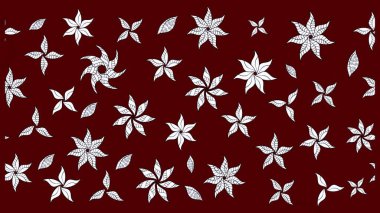 Sevimli küçük çiçek desenle. Raster resim. Çiçek desenli çiçek ve yaprakları ile.