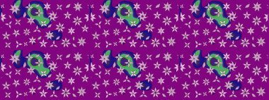 Çiçekli bahar çiçekleri. Küçük renkli çiçekler. Küçük çiçekte güzel bir desen. Moda baskıları için zarif bir şablon. Motley illüstrasyonu.