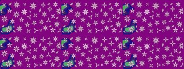 Renkli Bahar Teması eskiz kalıbı. Düz Çiçek Elementleri Tasarımı. Raster illüstrasyonundaki çiçek desenli çizim. Süslü kumaş deseni.