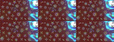 Bir sürü kahverengi ve soyut çiçekli tropik eskiz deseni. Varicolobrown Raster çizimi. Küçük çiçekte sevimli çiçek deseni var..