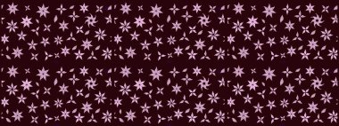 Raster - stok. Eskiz arkaplan modeli. Suluboya, elle çizilmiş. Vadinin çiçekleri kahverengi renklerde.