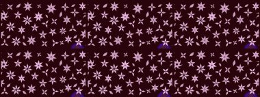 Raster illüstrasyonu. Tekstil veya kitap kapakları, imalat, duvar kağıtları, baskı, hediye paketi ve yapıştırma kitabı için çiçek eskizi geçmişi. Küçük ölçekli çiçeklerdeki basit sevimli desen.