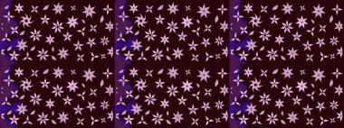 Renkli grunge, soyut arkaplanı colokahverengi çiçeklerle süslüyor. Nakış desenli çiçek deseni. İzler, kumaş, duvar kağıtları, tekstil için raster dokusu.