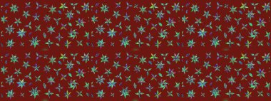 Yumuşak pamuk tasarımı. Raster 'ın taze dokusu. Klasik çiçek desenli. Yumuşak fayans. Paketleme, tekstil, duvar kağıdı için çiçek arkaplanı.