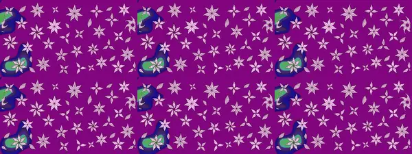 Renkli Bahar Teması eskiz kalıbı. Düz Çiçek Elementleri Tasarımı. Raster illüstrasyonundaki çiçek desenli çizim. Süslü kumaş deseni.