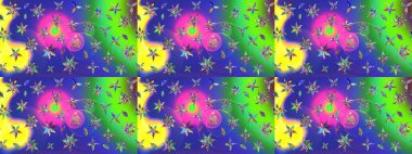 Modaya uygun kumaş deseni. Tony 'nin kumaş kalıbını çiz. Raster illüstrasyonu. Küçük çiçekte sevimli çiçek deseni var..