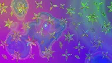 Kabile sanatı boho baskısı, klasik çiçek arkaplanı. Soyut etnik raster çizim kalıbı. Arkaplan dokusu, duvar kağıdı, mor renkli çiçek teması.