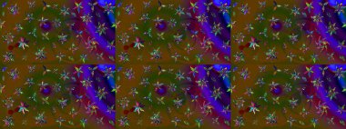 Modern stil dokusu. Çiçek desenli raster, kahverengi çizgi grafik deseni soyut raster arkaplan.