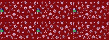 Çiçekli karalama şeklinde Raster çiçek deseni. Kırmızı renkte çiçekler. Yumuşak, yaz çiçekli arka plan.