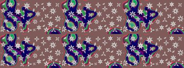 Sabıka fotoğraflarında, bebek kıyafetlerinde, duvar kâğıtlarında, paket kutularında falan kullanılabilir. Zarif, parlak ve eskiz kahverengi çiçek deseni tasarımı.