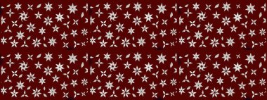 Kırmızı renkte çiçekler. Elle boyanmış suluboya resim çizimi çiçekler ve bitkiler.