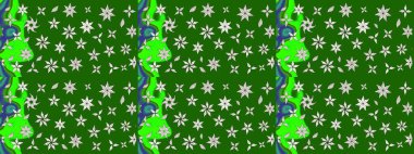 Çiçekler suluboya eskiz deseni. Raster Stili kumaş deseni.