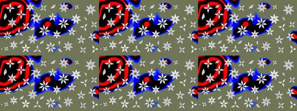 Yeşil renkli çiçekler. Doodle tarzı. Tekstil ve kapak tasarımı için mükemmel. Elle çizilmiş sonbahar çiçeği deseni. Renkli yeşil çizim deseni.