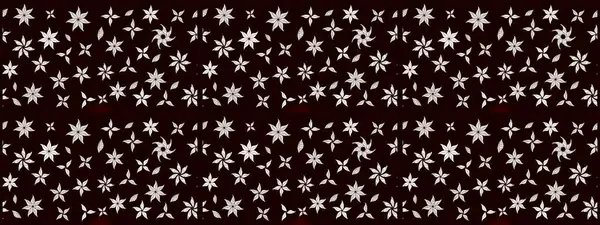 Siyah renkli çiçekler. Raster illüstrasyonu. Tropikal çizim çiçek deseni.