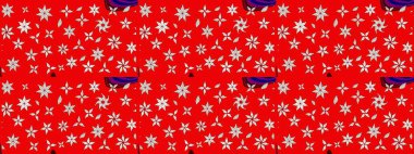 Çiçek desenli eskiz. Gömlek baskısı için çiçek boyası. Kırmızı renkte çiçekler.