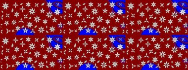 Kırmızı renkte çiçekler. Renkli Bahar Teması eskiz kalıbı. Düz Çiçek Elementleri Tasarımı. Güzel çiçek deseni..