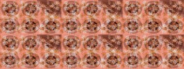 Çiçek Elementleri 'nin soyut geçmişi. Raster kış deseni. Kahverengi, nötr ve pembe renkler üzerine tasarım. Raster illüstrasyonu.