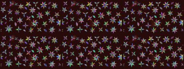 Sevgililer günü ve tebrik kartı konsepti için şık bir davetiye. Üst manzara, yumuşak stil. Çiçek kompozisyonu, el boyası, hassas şablon. Kahverengi renkte manzaralı çiçek deseni.