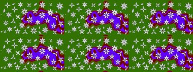 Poster ya da kapak için arka plan. Davetiye ve kartpostal tasarımı için dekoratif çiçek unsurları. Tekstil için figür. Şirin, zarif çiçekler Raster illüstrasyonu. Yapraklı çizim deseni.