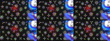 Çizgi çizimi kalıbı. Raster Moda kumaş deseni. Şirin çiçekler..