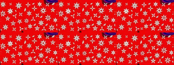 Çiçek desenli eskiz. Gömlek baskısı için çiçek boyası. Kırmızı renkte çiçekler.