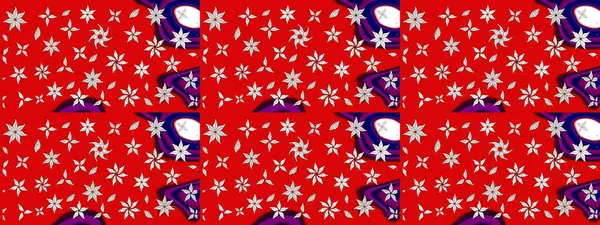 Suluboya çizimi. El çizimi. Çiçekli eskiz deseni. Kırmızı renkte çiçekler.