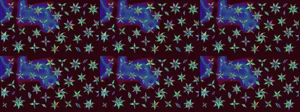 Soyut etnik raster çizim kalıbı. Arkaplan dokusu, duvar kağıdı, kahverengi renkli çiçek teması. Kabile sanatı boho baskısı, klasik çiçek arkaplanı.