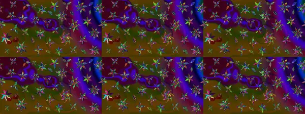 Kahverengi renkli güzel bir tekstil. Suluboya çiçekli çiçek deseni. Raster illüstrasyonu.