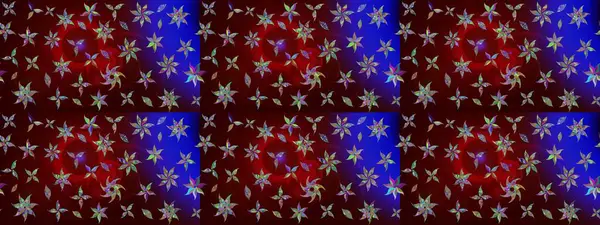 Küçük çiçekteki sevimli çiçek deseni. Bir sürü kahverengi ve soyut çiçekli tropik eskiz deseni. Varicolobrown Raster çizimi.