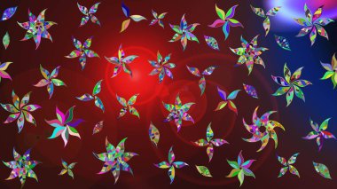 Tatil havası. Kahverengi renkli çiçekler. Nazik romantik baskı. Bahar mevsimi. Raster güzel bir çiçek deseni çiziyor..