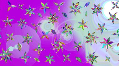 Raster. Zarif, parlak ve eskiz mor çiçek desenli tasarım. Sabıka baskıları, bebek kıyafetleri, duvar kâğıtları, paket kutuları vb..