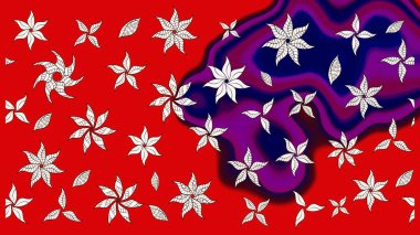 Raster illüstrasyonu. Kırmızı renklerde. Anti-stres için Raster soyut şablon sayfası.