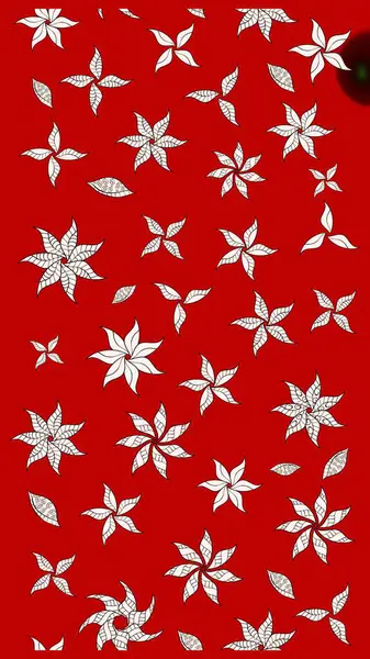 Renkli çizim kalıbı. Çiçek arkaplan. Çiçek duvar kâğıdı. Raster illüstrasyonu. Kırmızı renklerde şirin tekstil.