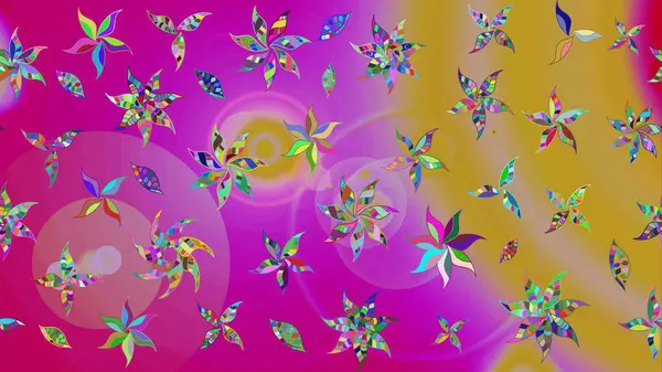 Üzerinde gelincikler ve vadi zambakları olan renkli çiçek desenli nakış deseni. Tekstil tasarımı için mor renkli geleneksel halk çiçekleri buketi.