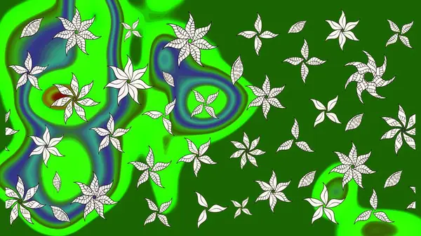 Raster illüstrasyonu. Küçük çiçekteki sevimli çiçek deseni. Çizim.