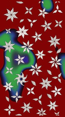 Doğal kozmetik ürünleri, parfüm, çiçekçi dükkanı için bahar ihalesi tasarımı. Paket kağıdı için en iyisi. Kırmızı lale çiçekli Raster eskiz deseni. Karşılama ya da düğün geçmişi olarak kullanılabilir.