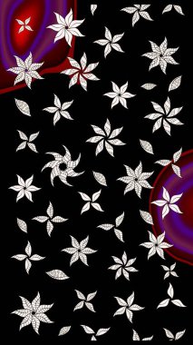 Çizim raster deseni. Çiçek arkaplan. Güzel kumaş deseni.