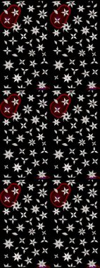 Renkli Bahar Teması eskiz kalıbı. Düz Çiçek Elementleri Tasarımı. Raster..