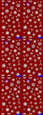 Çiçekli bahar çiçekleri. Küçük çiçekte güzel bir desen. Küçük renkli çiçekler. Moda baskıları için zarif bir şablon. Motley illüstrasyonu. Çizim.