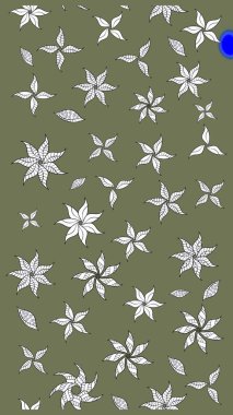 Raster illüstrasyonu. Hoş bir çiçek geçmişi var. Küçük bir çiçekte eskiz deseni. Güzel kumaş deseni.