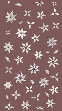 Küçük çiçekte güzel bir desen. Motley illüstrasyonu. Moda baskıları için zarif bir şablon. Çiçekli bahar çiçekleri. Küçük renkli çiçekler..