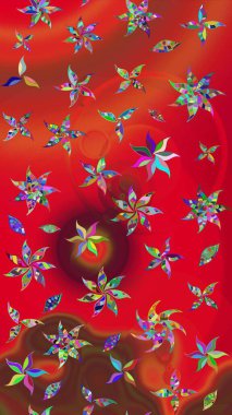 Raster illüstrasyonu. Bahar çiçekleriyle güzel bir çiçek deseni çizmişsin. Güzel kumaş deseni.