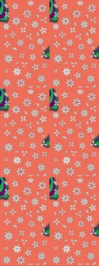 Yatak çarşafları, ceket, paket tasarımı, kumaş ve moda kavramları için tekstil baskısı. Çiçekleri, deniz kabukları, mandalaları ve suluboya efektleriyle donanma geçmişi. Çizim kalıbı etnik tasarım.