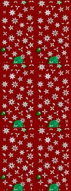 Kırmızı renklerde. Raster illüstrasyonu. Güzel kumaş deseni. Raster illüstrasyonunda çiçek deseni çizimi.